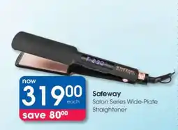 Clicks Safeway Salon Series Wide-Plate Straightener offer
