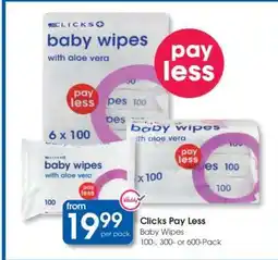 Clicks Clicks Pay Less offer