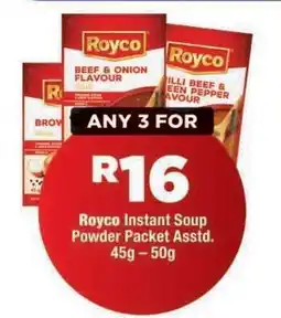 OK Foods Royco Instant Soup Powder Packet Asstd offer