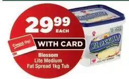 OK Foods Blossom Lite Medium Fat Spread 1kg Tub offer