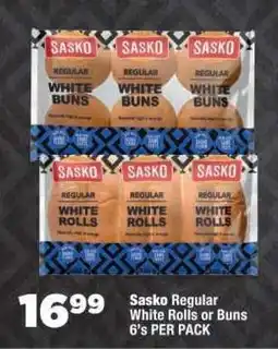OK Foods Sasko Regular White Rolls or Buns offer