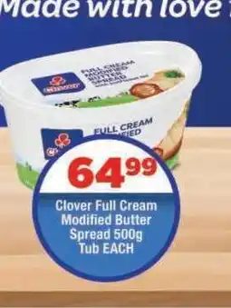 OK Foods Clover Full Cream Modified Butter Spread 500g offer