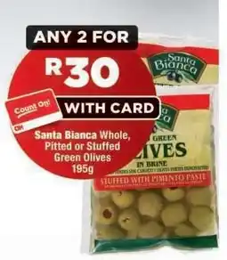 OK Foods Santa Bianca Whole, Pitted or Stuffed Green Olives offer