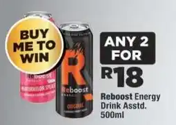 OK Foods REBOOST Energy Drink Assorted offer