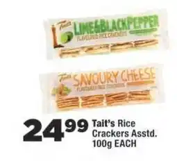 OK Foods Tait's Rice Crackers Asstd offer