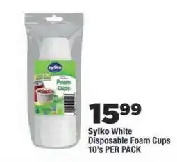 OK Foods Sylko White Disposable Foam Cups offer