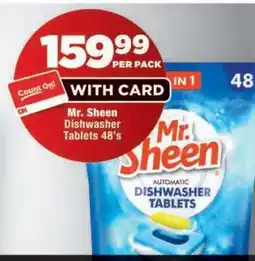 OK Foods Mr. Sheen Dishwasher Tablets 48's offer