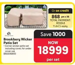 Makro Brookbury Wicker Patio Set offer