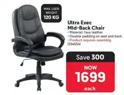 Makro Ultra Exec Mld-Back Chair offer
