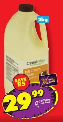 Shoprite Crystal Valley Full Cream Maas offer