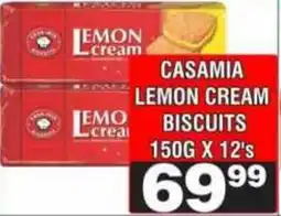 Advance Cash n Carry CASAMIA LEMON CREAM BISCUITS offer