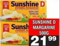 Advance Cash n Carry Sunshine D Margarine offer