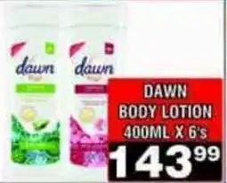Advance Cash n Carry Dawn Body Lotion offer