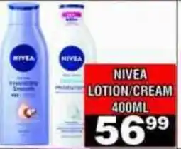 Advance Cash n Carry NIVEA LOTION/CREAM offer