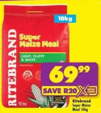 Shoprite Ritebrand Super Maize Meal offer
