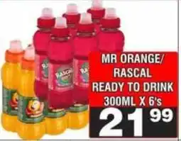 Advance Cash n Carry MR ORANGE/RASCAL READY TO DRINK offer