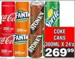 Advance Cash n Carry Coke Cans offer