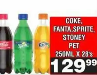 Advance Cash n Carry Coke, Fanta, Sprite, Stoney PET offer