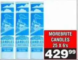 Advance Cash n Carry MOREBRITE CANDLES offer