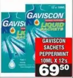 Advance Cash n Carry GAVISCON SACHETS PEPPERMINT offer