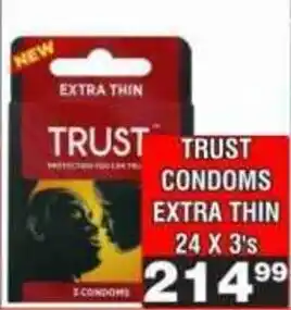 Advance Cash n Carry TRUST CONDOMS EXTRA THIN offer