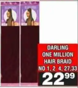 Advance Cash n Carry DARLING ONE MILLION HAIR BRAID offer
