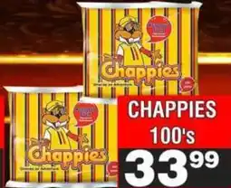 Advance Cash n Carry Chappies 100's offer