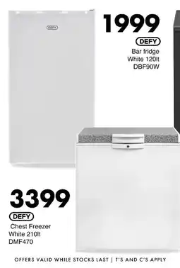 Save Hyper DEFY Bar fridge White 120lt offer