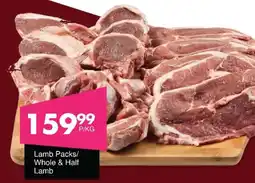 Save Hyper Lamb Packs/Whole & Half Lamb offer