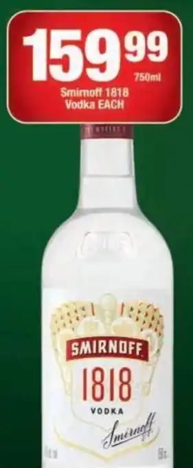 Smirnoff 1818 Vodka