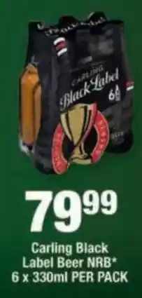 OK Liquor Carling Black Label Beer NRB offer