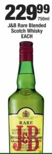 OK Liquor J&B Rare Blended Scotch Whisky offer