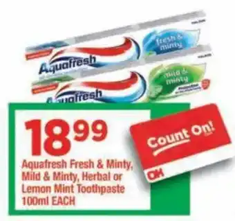 Aquafresh Toothpaste