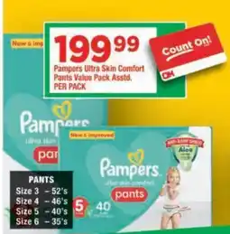 OK Grocer Pampers Ultra Skin Comfort Pants offer