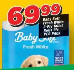 OK Grocer Baby Soft Fresh White Toilet Rolls offer