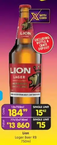 Shoprite Lion Lager offer