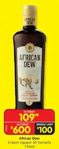 Shoprite African Dew Cream Liqueur offer