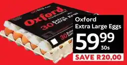Oxford Freshmarket Oxford Extra Large Eggs offer