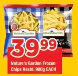 OK Grocer Nature's Garden Frozen Chips Assorted offer