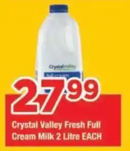 OK Grocer Crystal Valley Fresh Full Cream Milk offer
