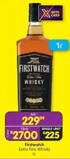 Shoprite Firstwatch Extra Fine Whisky offer