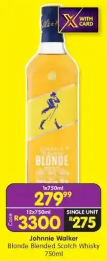 Shoprite Johnnie Walker Blonde Blended Scotch Whisky offer
