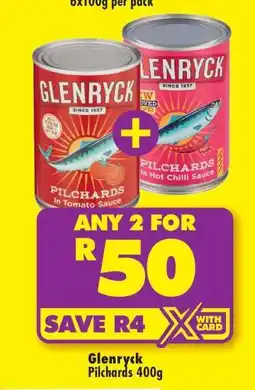 Shoprite GLENRYCK PILCHARDS 400g offer