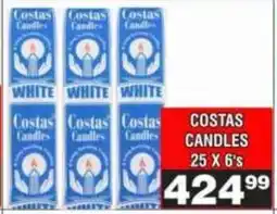 Advance Cash n Carry Costas Candles offer