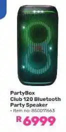 Game Partybox Club 120 Bluetooth Party Speaker offer