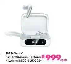 Game P41i 3-in-1 True Wireless Earbuds offer