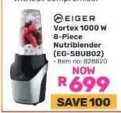 Game Eiger Vortex 1000 W 8-Piece Nutriblender (EG-SBUB02) offer