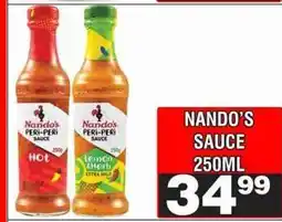 Advance Cash n Carry Nando's Sauce 250ml offer
