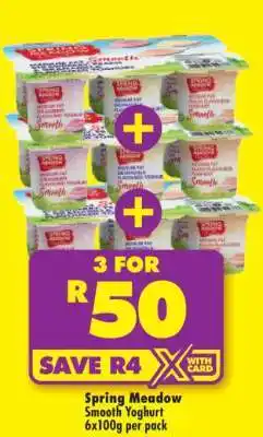 Shoprite SPRING MEADOW SMOOTH YOGHURT offer