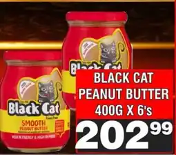 Advance Cash n Carry BLACK CAT PEANUT BUTTER 400G X 6's offer